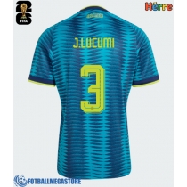 Fotballdrakt Herre Colombia Jhon Lucumi #3 Bortedrakt VM 2026 Kortermet